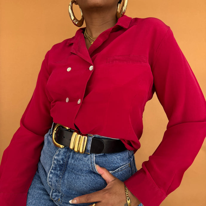 Newly Added: Vintage Double Breasted Blouse