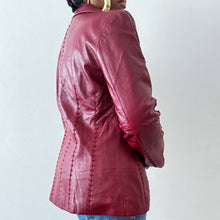 Load image into Gallery viewer, Newly Added: Outstitched Genuine Leather Blazer