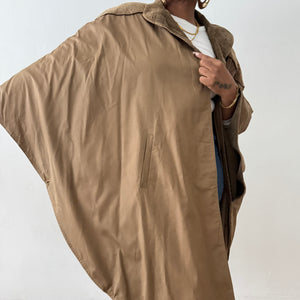 Winter Reversible Corduroy Poncho