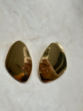 Load image into Gallery viewer, Accessories: Gold-Plated Sculptural Statement Earrings - Thrift Happens 2