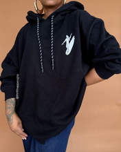 Load image into Gallery viewer, Branded: Women + Waves x H&amp;M Collab Black Graphic Hoodie - Thrift Happens 2
