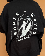 Load image into Gallery viewer, Branded: Women + Waves x H&amp;M Collab Black Graphic Hoodie - Thrift Happens 2
