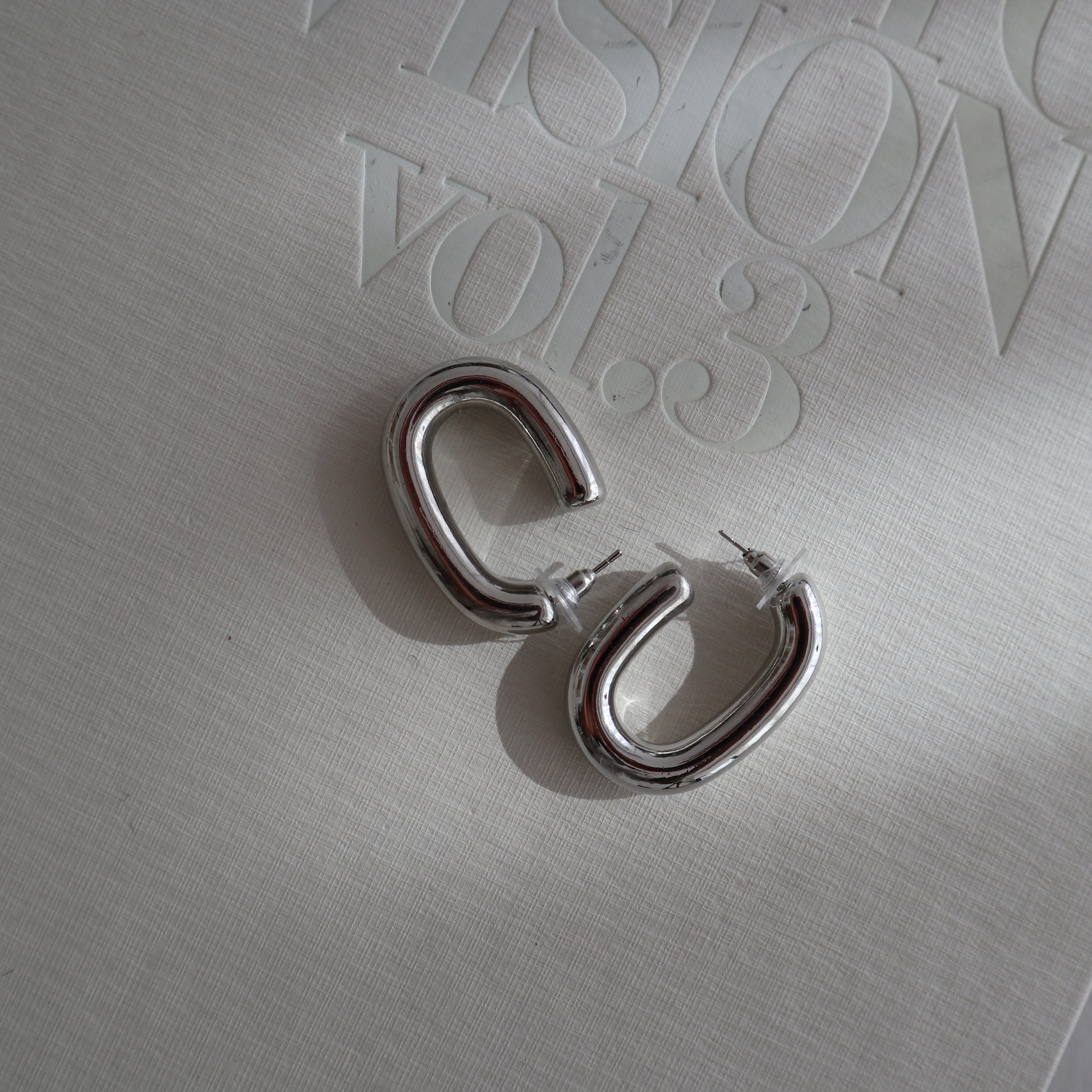 New Jewellery: Silver Chunky Hoops - Thrift Happens 2