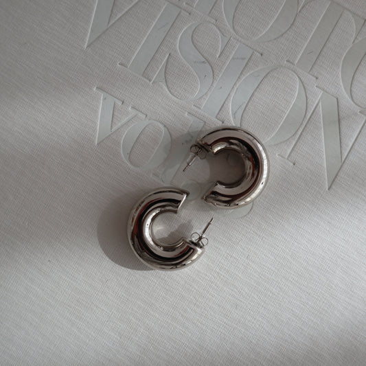 New Jewellery: Bold Silver Hoops - Thrift Happens 2