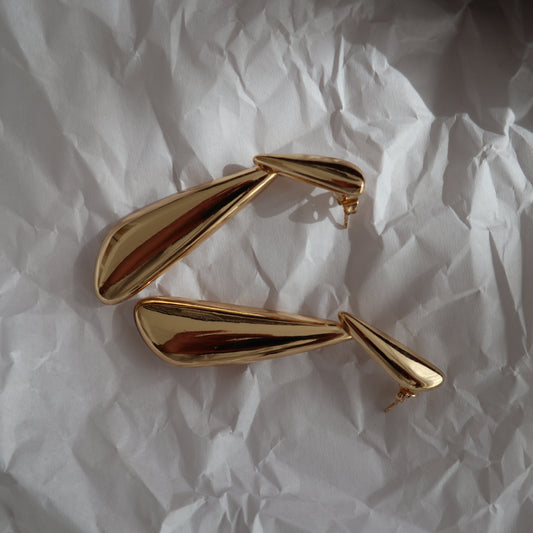 New Jewellery: Gold Plated Drop Earrings - Thrift Happens 2