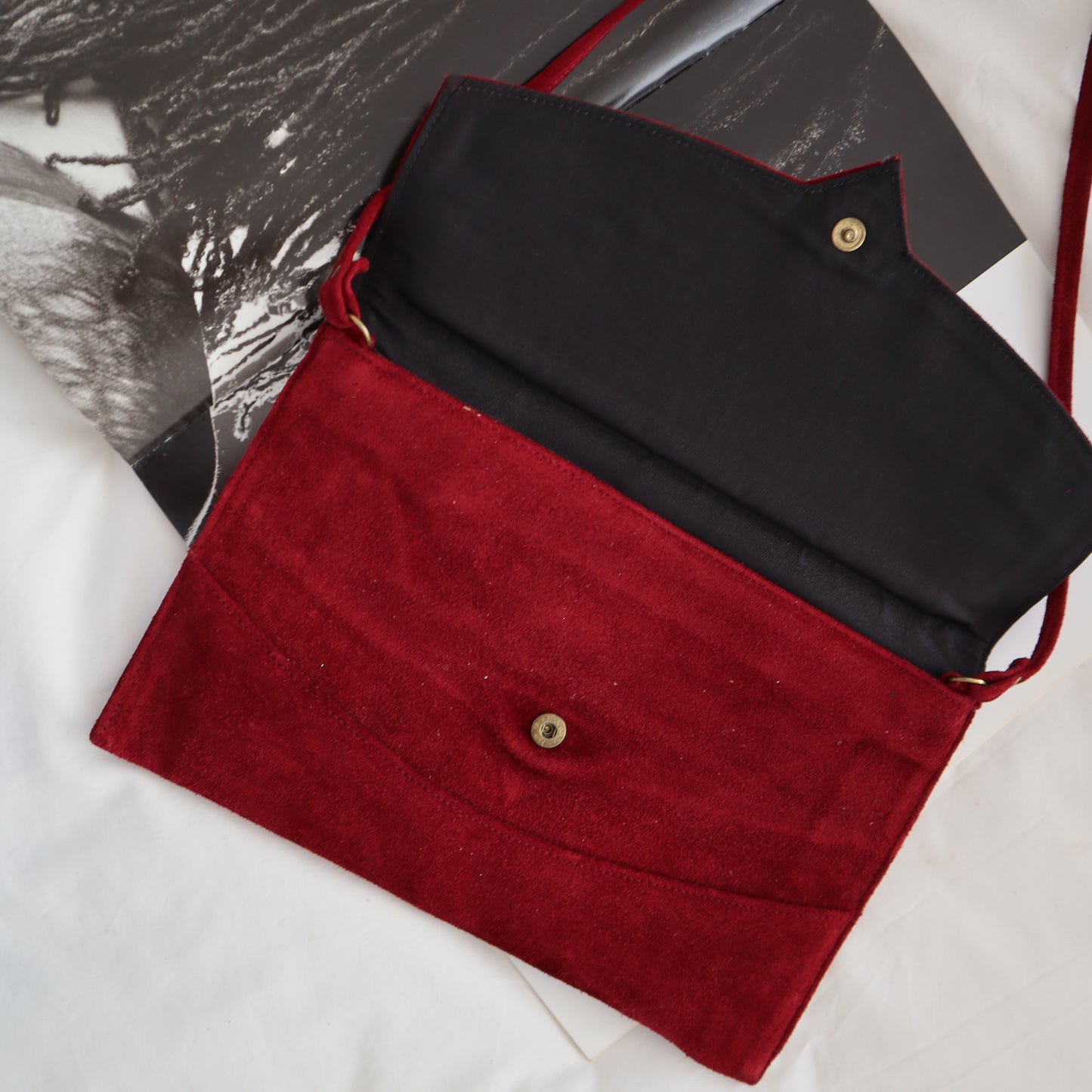 New Accessories: Genuine Suede Sling bag - Thrift Happens 2