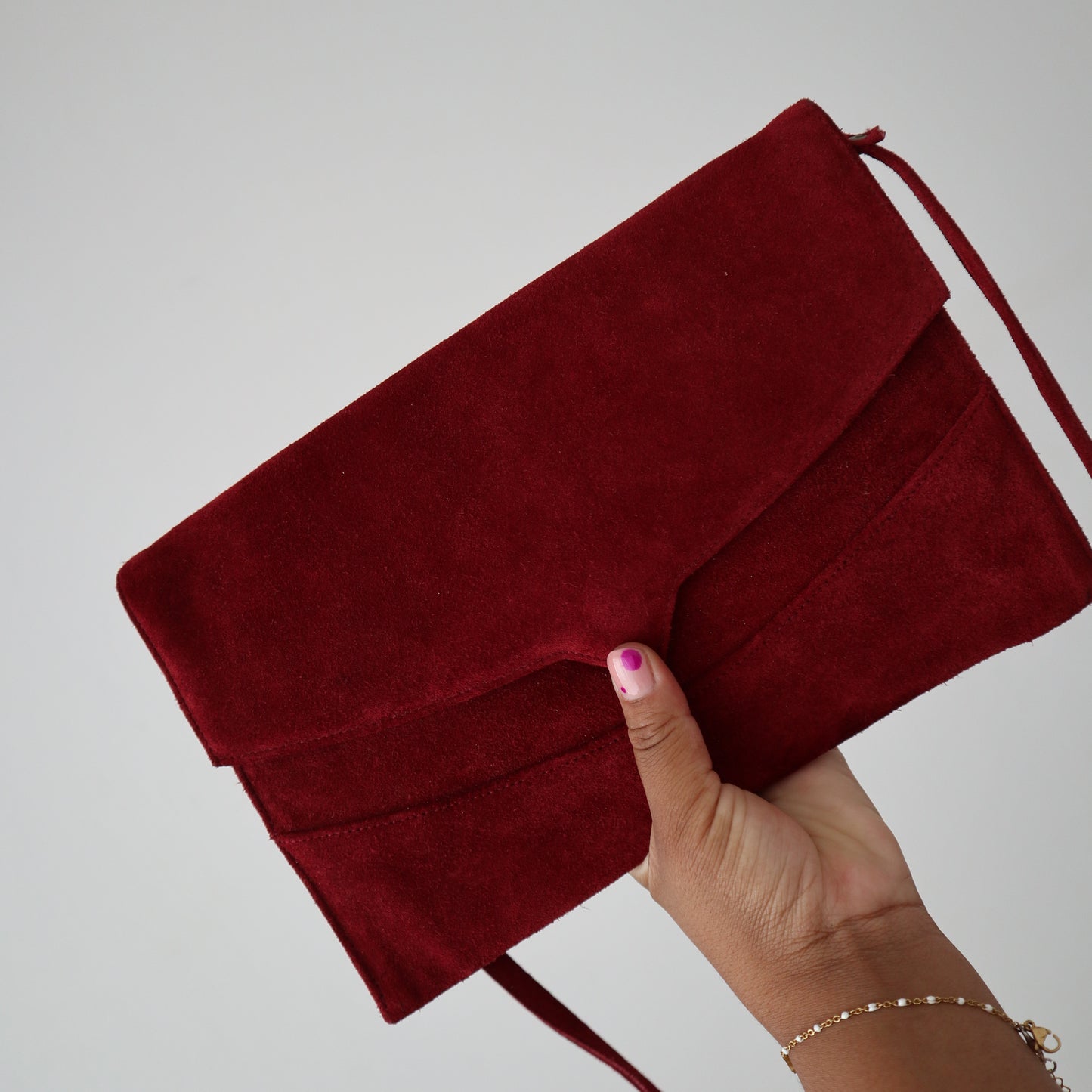 New Accessories: Genuine Suede Sling bag - Thrift Happens 2