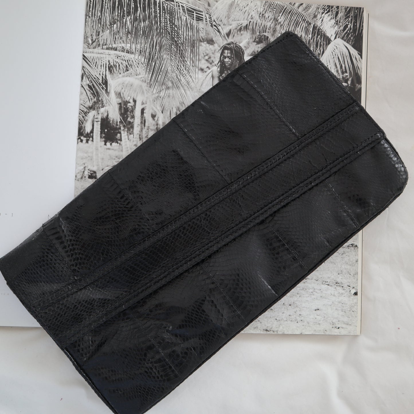 New Accessories: Genuine leather Serpantine Clutch - Thrift Happens 2