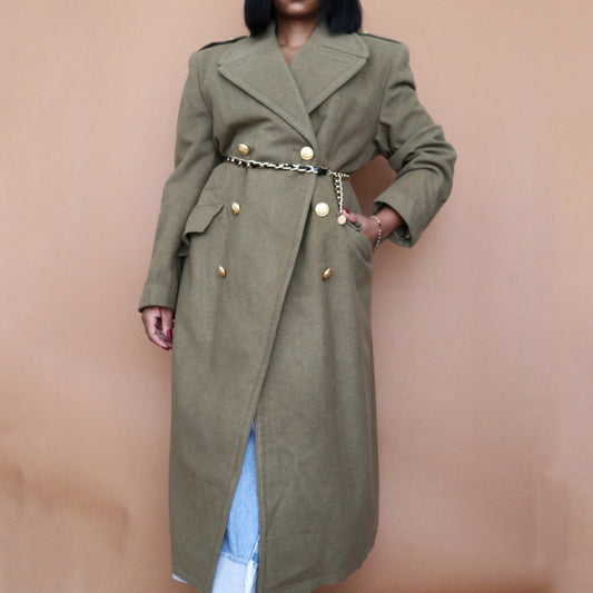 Newly Added: Military Green High Quality Winter Coat - Thrift Happens 2