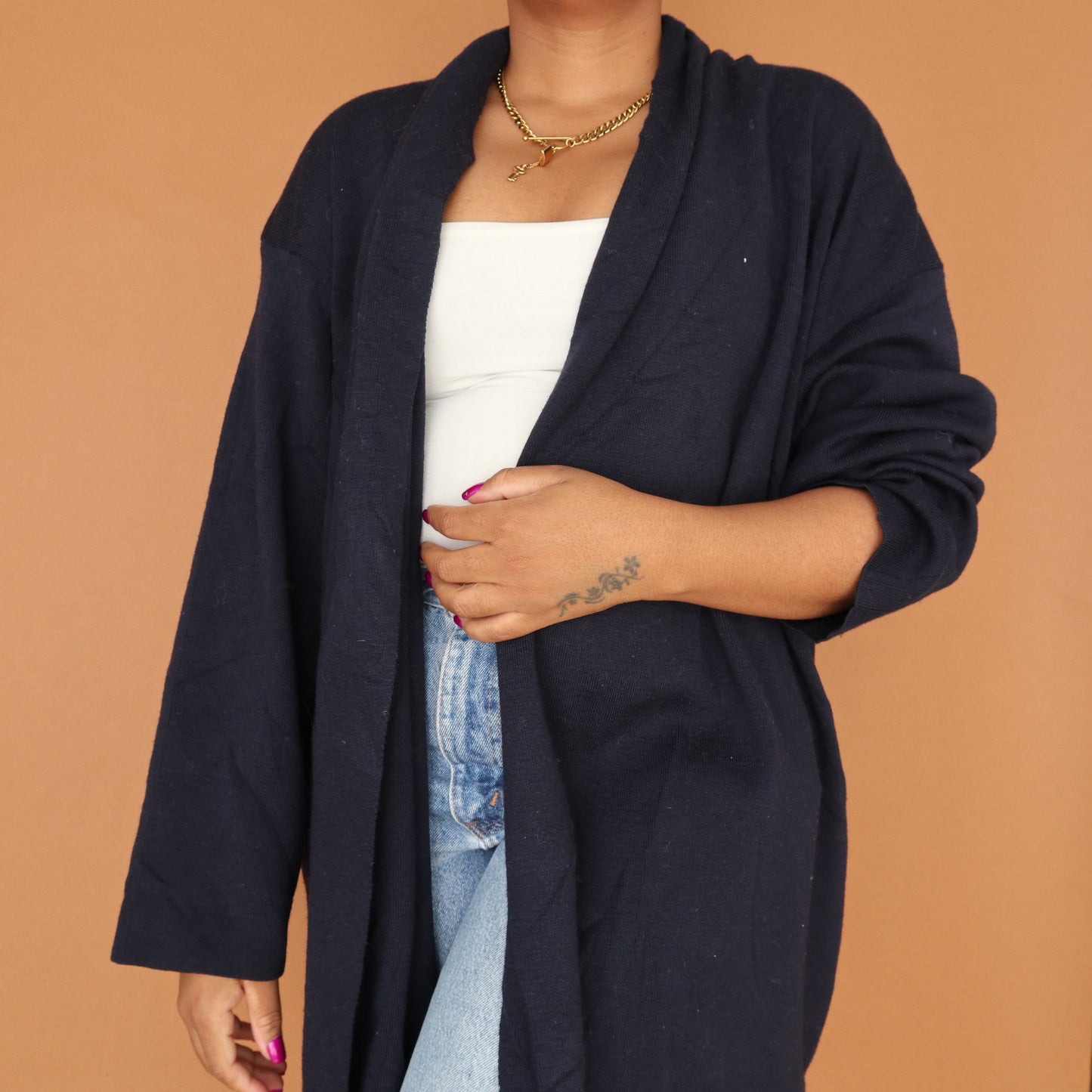 Sale: Navy Blue Timeless Cardigan