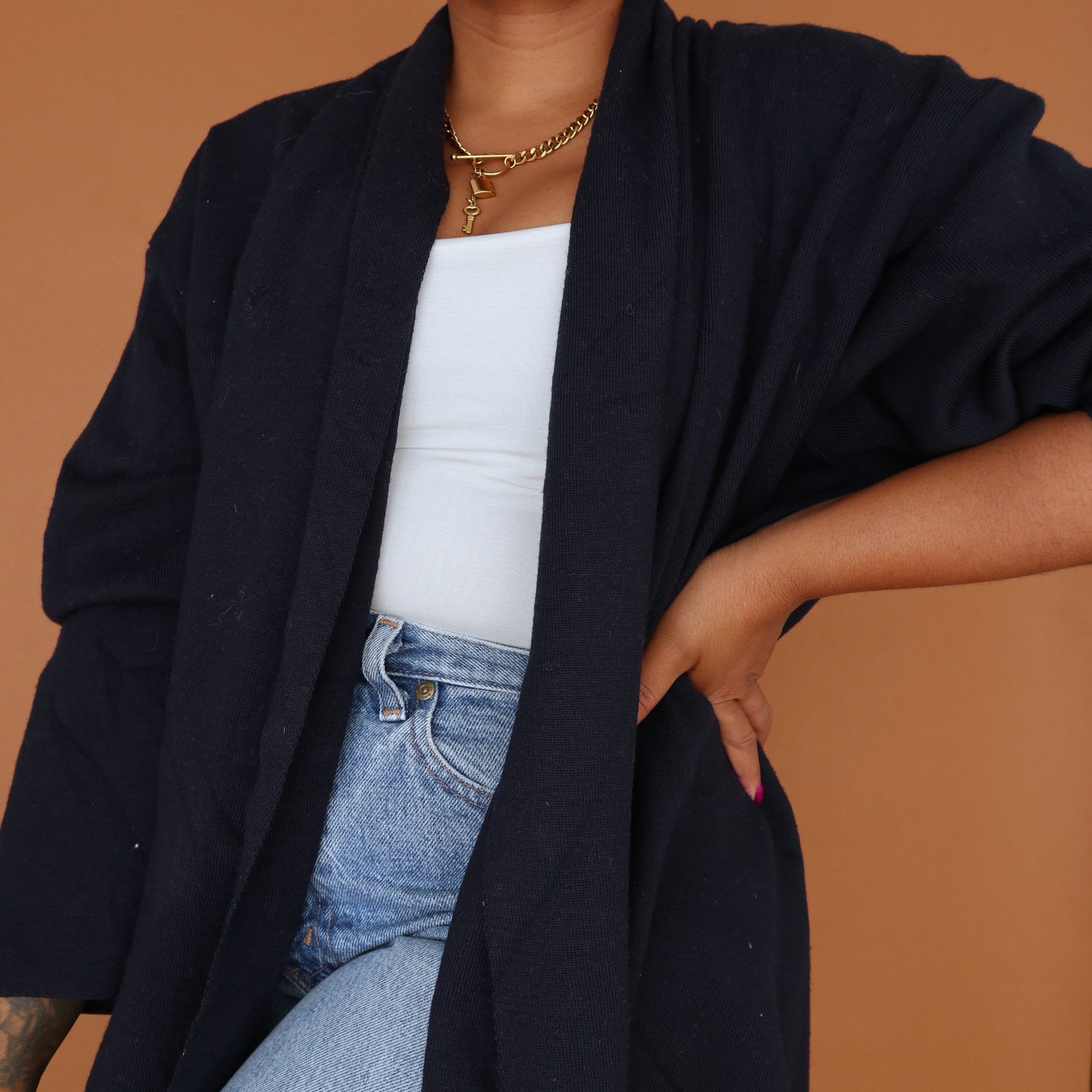 Sale: Navy Blue Timeless Cardigan