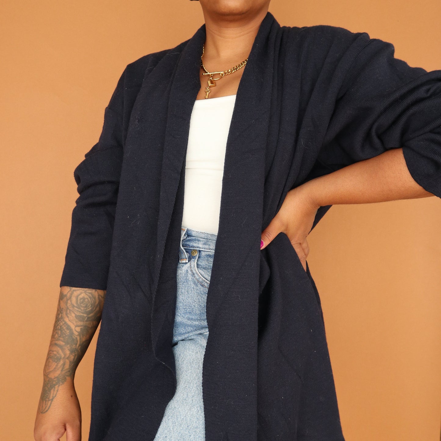 Sale: Navy Blue Timeless Cardigan