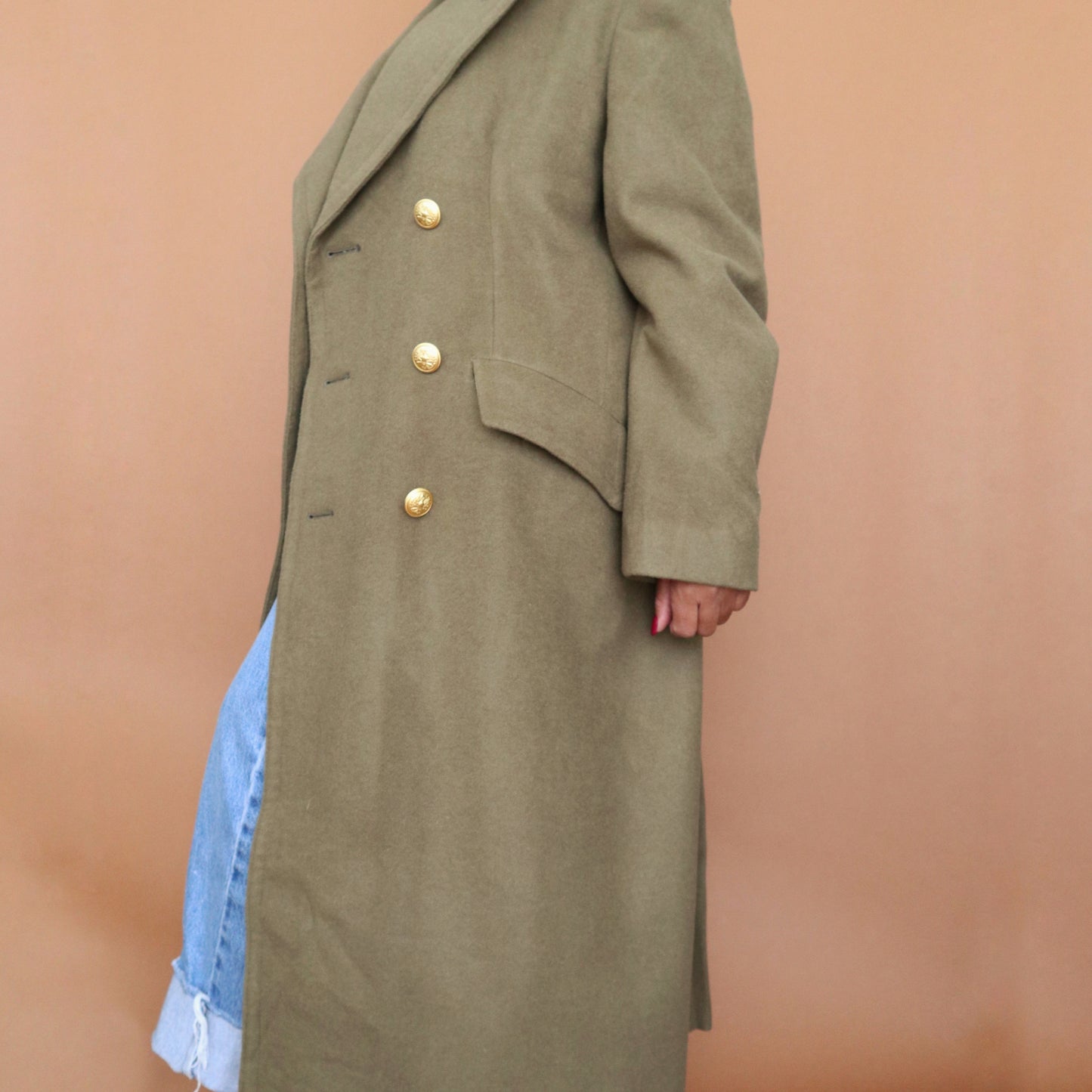 Newly Added: Military Green High Quality Winter Coat - Thrift Happens 2